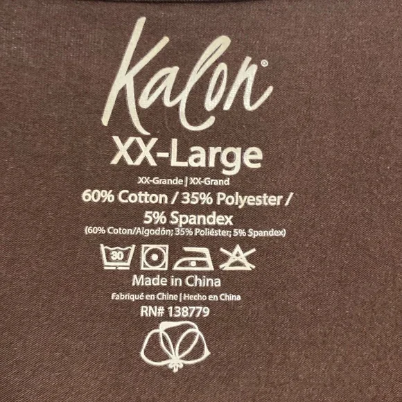 Kalin NWT Brown V-Neck T-Shirt size XXL - Picture 7 of 9
